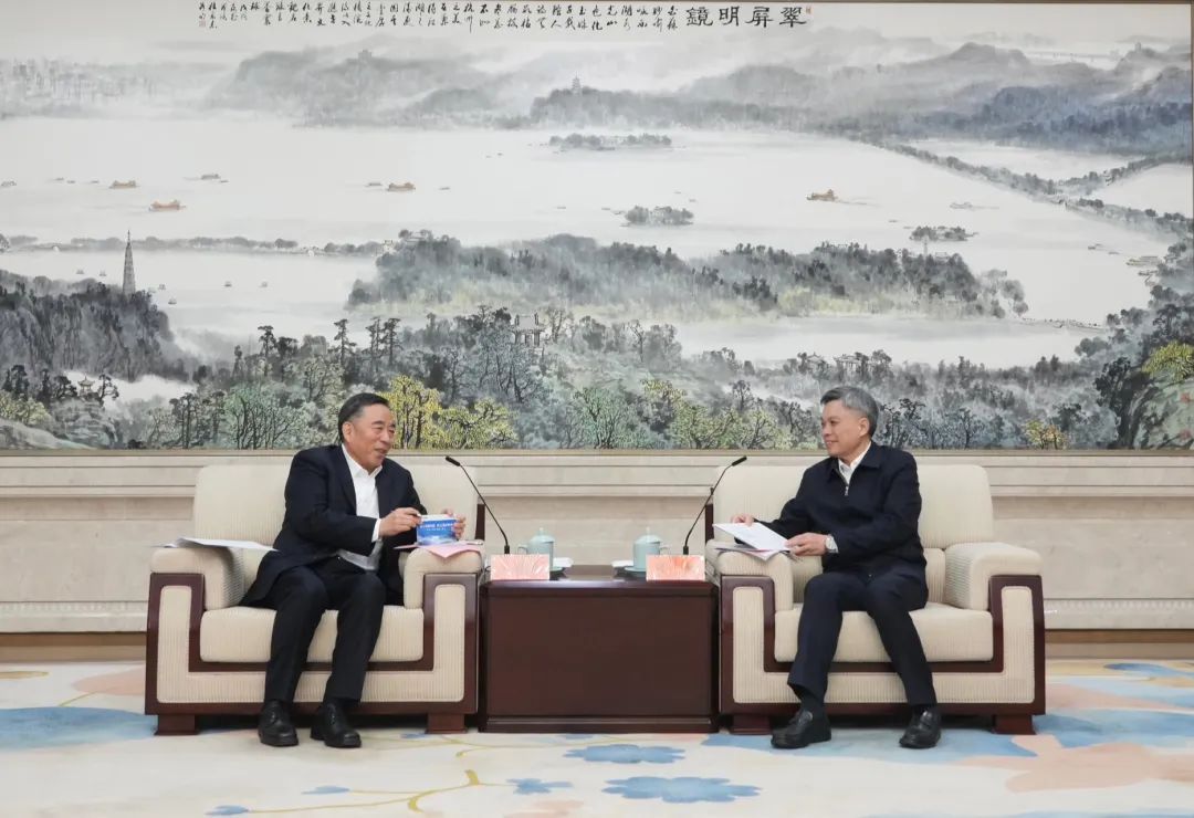 宋海良與浙江省委副書記、杭州市委書記劉捷會(huì)談