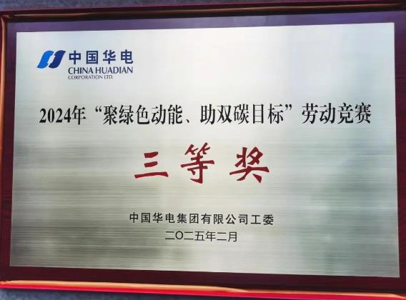 華電湖南公司榮獲集團(tuán)公司“聚綠色動能、助雙碳目標(biāo)”勞動競賽多項榮譽(yù)